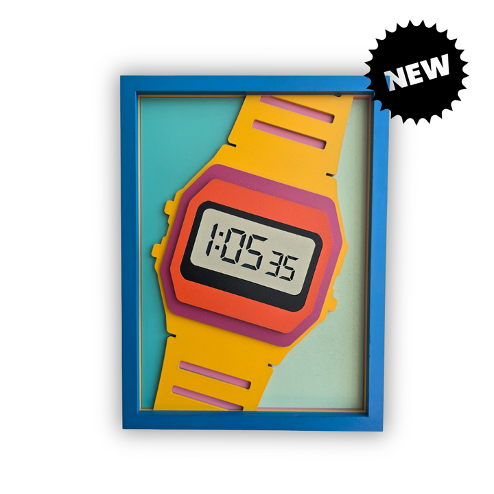 Retro Digital Watch - Wall Art